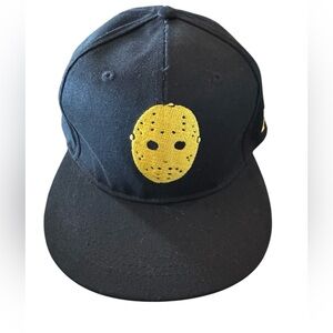 Jason Friday the 13th Black Cap with Yellow Mask Design